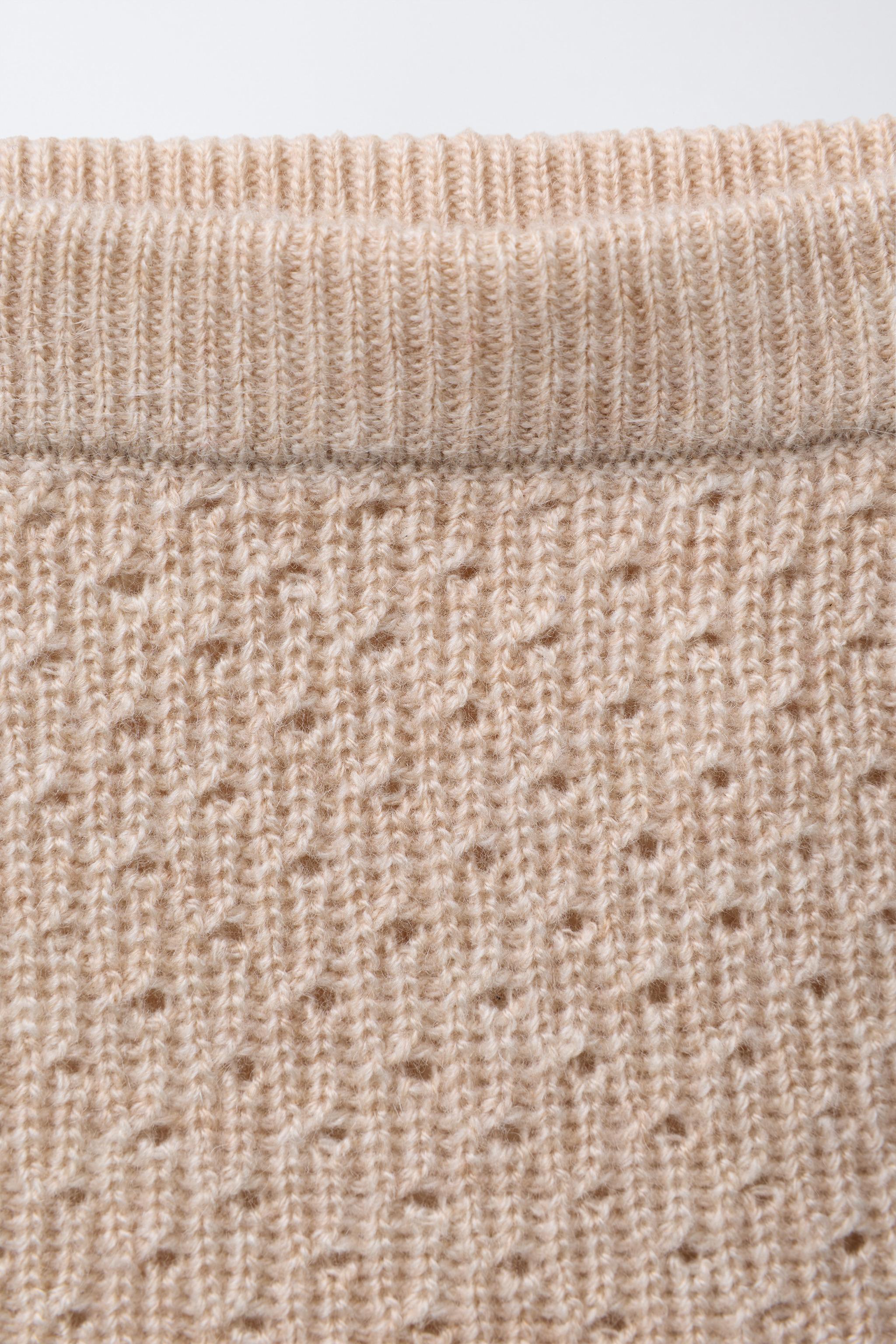 JUPE-CULOTTE EN MAILLE STRUCTURÉE